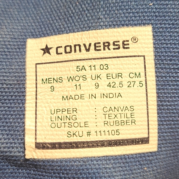 Rare Brown orange trim Chuck Taylor Converse size 9 men 11 women - Picture 7 of 7